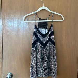 Maurices Purple Floral Tank Top